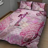 Breast Cancer Polynesian Quilt Bed Set I Can Do All Things Through Christ