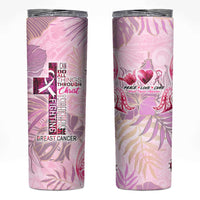 Breast Cancer Polynesian Skinny Tumbler I Can Do All Things Through Christ