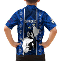 Guam Chamorro Warrior Family Matching Off Shoulder Maxi Dress and Hawaiian Shirt Traditional Tribal Patterns DT02 - Polynesian Pride