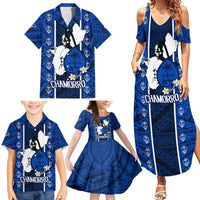 Guam Chamorro Warrior Family Matching Summer Maxi Dress and Hawaiian Shirt Traditional Tribal Patterns DT02 - Polynesian Pride