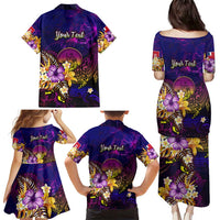 Wallis and Futuna Family Matching Puletasi and Hawaiian Shirt Whale Hibiscus Polynesian DT02 - Polynesian Pride