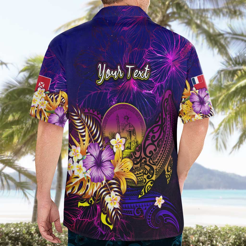 Wallis and Futuna Hawaiian Shirt Whale Hibiscus Polynesian