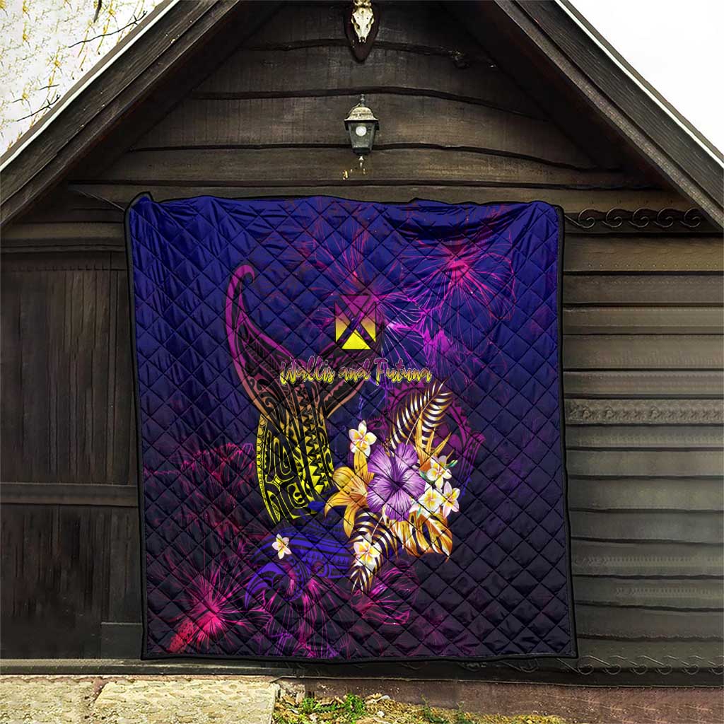 Wallis and Futuna Quilt Whale Hibiscus Polynesian DT02 - Polynesian Pride