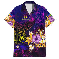 New Caledonia Family Matching Summer Maxi Dress and Hawaiian Shirt Whale Hibiscus Polynesian