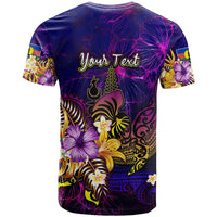 New Caledonia T Shirt Whale Hibiscus Polynesian DT02 - Polynesian Pride