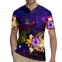 Tahiti French Polynesia Rugby Jersey Whale Hibiscus Polynesian