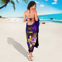 Tahiti French Polynesia Sarong Whale Hibiscus Polynesian