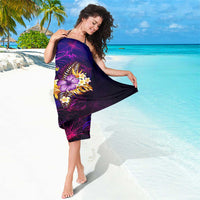 Tahiti French Polynesia Sarong Whale Hibiscus Polynesian