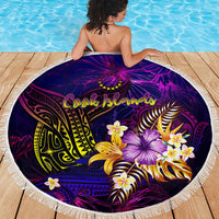 Cook Islands Beach Blanket Whale Hibiscus Polynesian