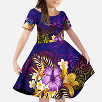 Cook Islands Family Matching Mermaid Dress and Hawaiian Shirt Whale Hibiscus Polynesian