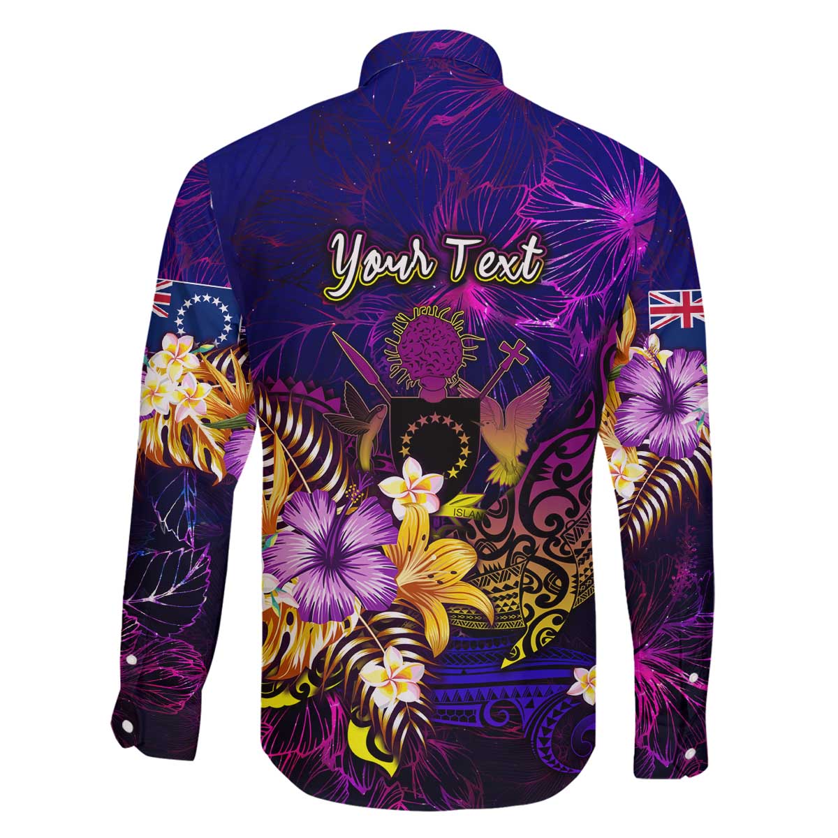 Cook Islands Family Matching Off The Shoulder Long Sleeve Dress and Hawaiian Shirt Whale Hibiscus Polynesian