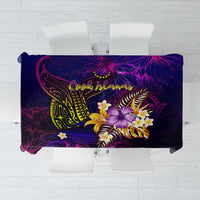 Cook Islands Tablecloth Whale Hibiscus Polynesian