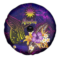 Nauru Spare Tire Cover Whale Hibiscus Polynesian