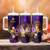 Nauru Tumbler With Handle Whale Hibiscus Polynesian DT02 - Polynesian Pride