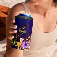 Tuvalu 4 in 1 Can Cooler Tumbler Whale Hibiscus Polynesian DT02 - Polynesian Pride