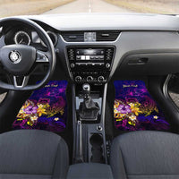 Tuvalu Car Mats Whale Hibiscus Polynesian