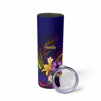 Tuvalu Skinny Tumbler Whale Hibiscus Polynesian DT02 - Polynesian Pride