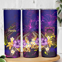Tuvalu Skinny Tumbler Whale Hibiscus Polynesian DT02 - Polynesian Pride