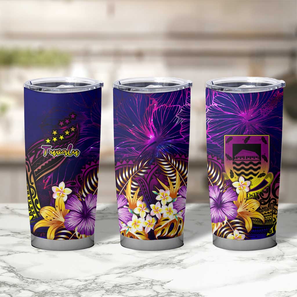 Tuvalu Tumbler Cup Whale Hibiscus Polynesian DT02 - Polynesian Pride