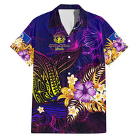 Northern Mariana Islands Family Matching Mermaid Dress and Hawaiian Shirt Whale Hibiscus Polynesian