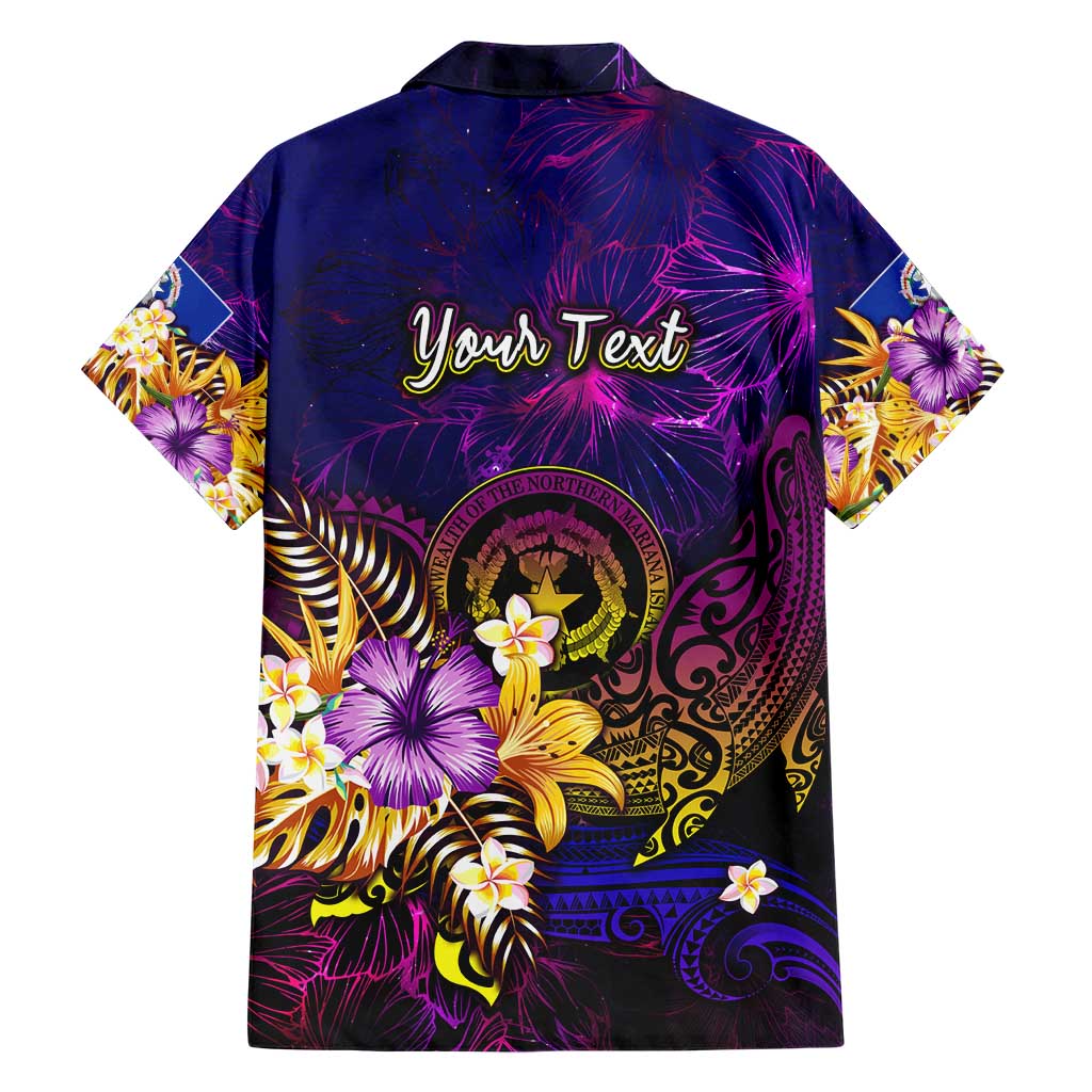 Northern Mariana Islands Family Matching Short Sleeve Bodycon Dress and Hawaiian Shirt Whale Hibiscus Polynesian