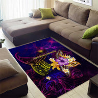 Marshall Islands Area Rug Whale Hibiscus Polynesian DT02 - Polynesian Pride