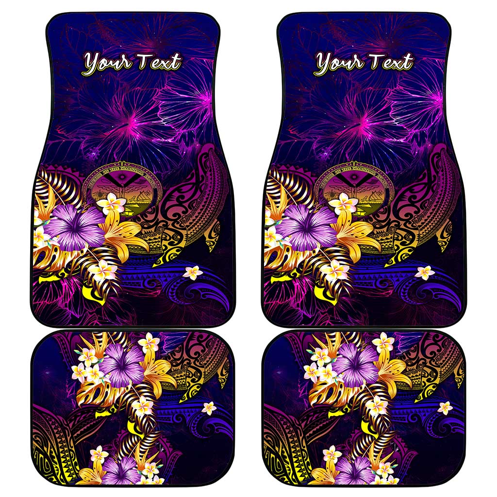 Marshall Islands Car Mats Whale Hibiscus Polynesian DT02 - Polynesian Pride