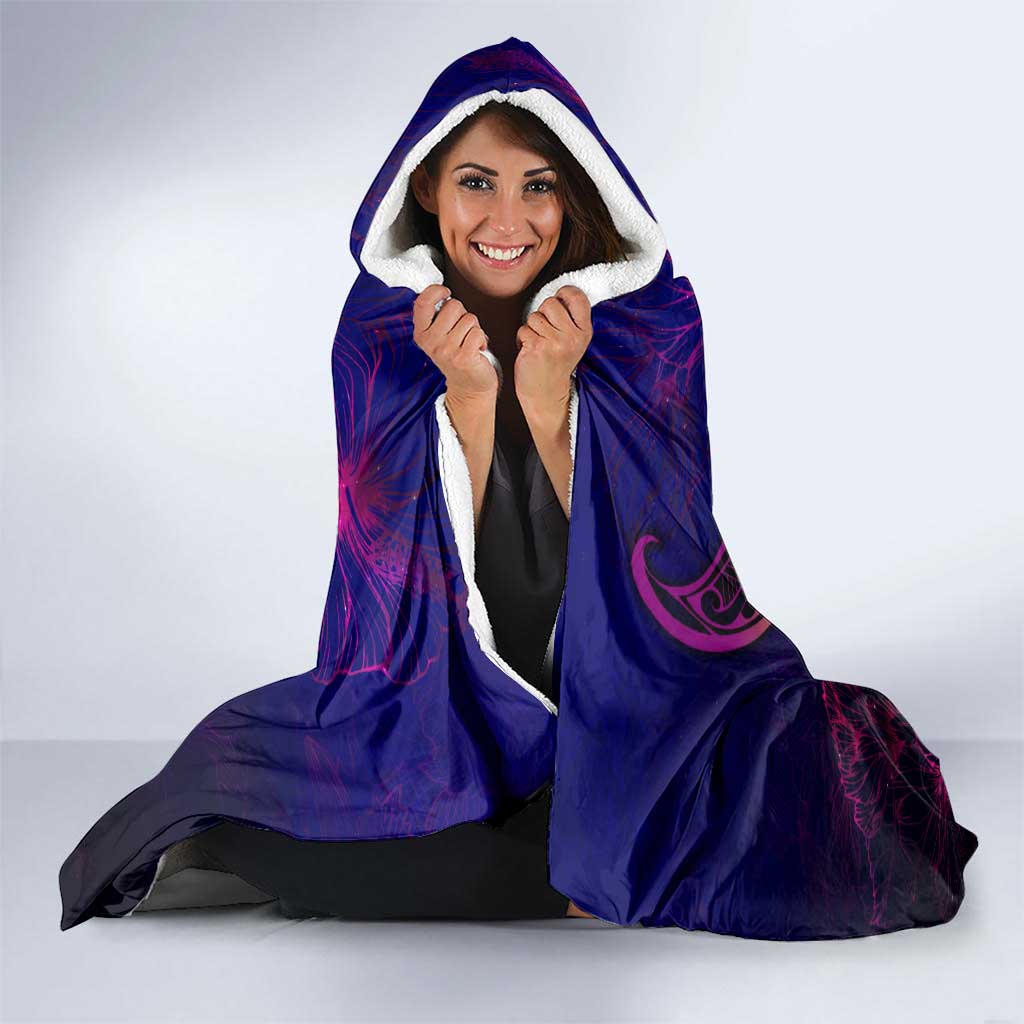 Marshall Islands Hooded Blanket Whale Hibiscus Polynesian DT02 - Polynesian Pride