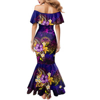 Marshall Islands Mermaid Dress Whale Hibiscus Polynesian