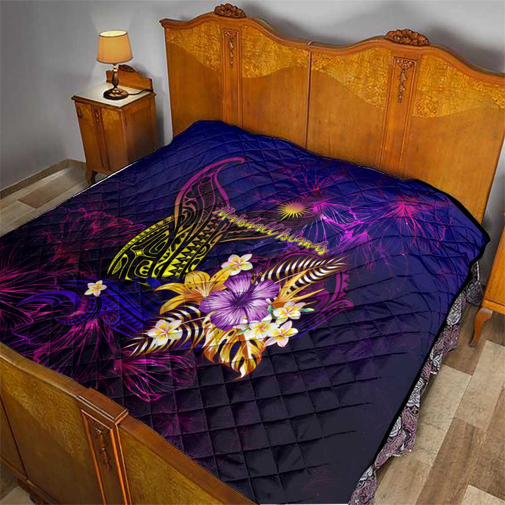 Marshall Islands Quilt Whale Hibiscus Polynesian DT02 - Polynesian Pride