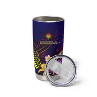 Marshall Islands Tumbler Cup Whale Hibiscus Polynesian