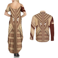 fiji-bula-couples-matching-summer-maxi-dress-and-long-sleeve-button-shirts-tapa-pattern-design