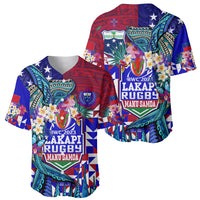 Manu Samoa Rugby 2023 Baseball Jersey Humpback Whale Hexagon Tribal Tropical Style DT02 - Polynesian Pride