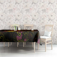 Wallis and Futuna Tablecloth Octopus Plumeria Polynesian Tattoo