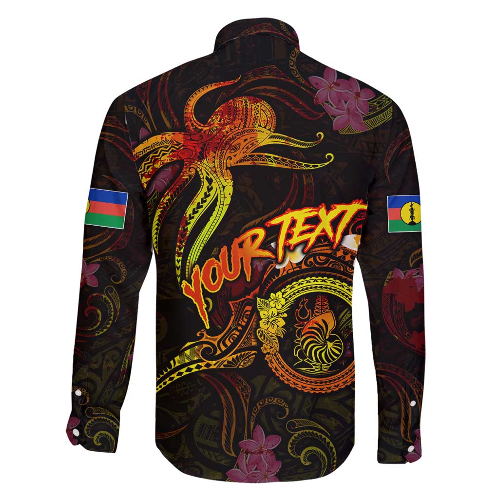 New Caledonia Family Matching Puletasi and Hawaiian Shirt Octopus Plumeria Polynesian Tattoo