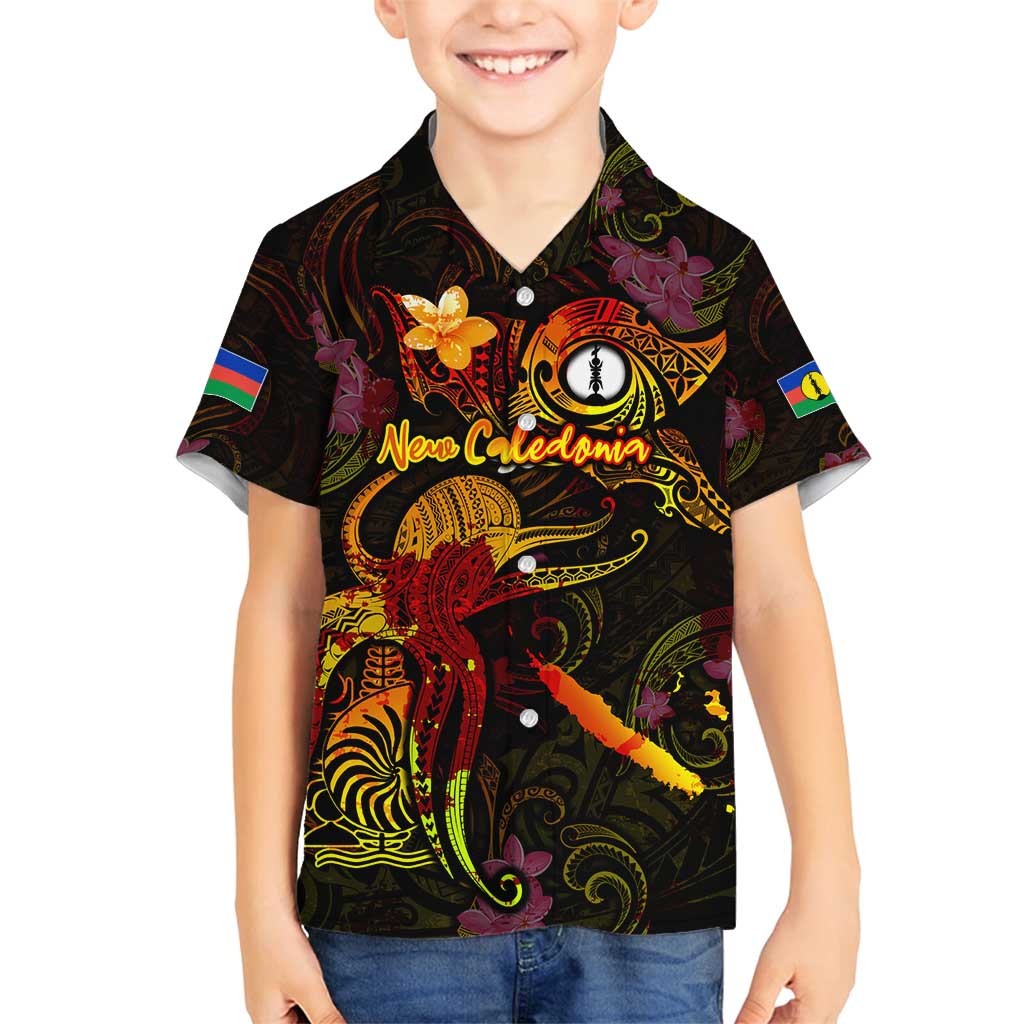 New Caledonia Family Matching Summer Maxi Dress and Hawaiian Shirt Octopus Plumeria Polynesian Tattoo