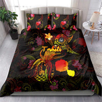 Tahiti French Polynesia Bedding Set Octopus Plumeria Polynesian Tattoo DT02 - Polynesian Pride