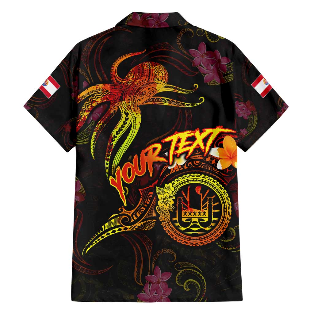 Tahiti French Polynesia Family Matching Puletasi and Hawaiian Shirt Octopus Plumeria Polynesian Tattoo DT02 - Polynesian Pride