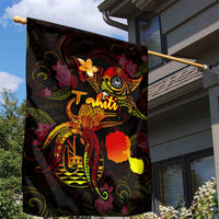 Tahiti French Polynesia Garden Flag Octopus Plumeria Polynesian Tattoo DT02 - Polynesian Pride