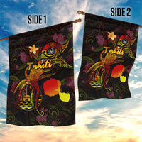 Tahiti French Polynesia Garden Flag Octopus Plumeria Polynesian Tattoo DT02 - Polynesian Pride