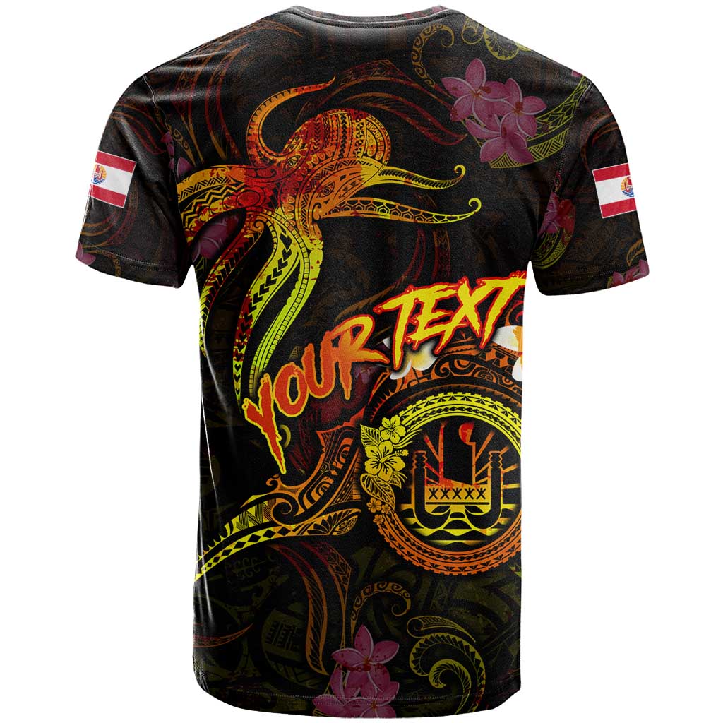 Tahiti French Polynesia T Shirt Octopus Plumeria Polynesian Tattoo DT02 - Polynesian Pride