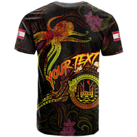 Tahiti French Polynesia T Shirt Octopus Plumeria Polynesian Tattoo DT02 - Polynesian Pride