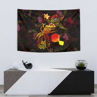 Tahiti French Polynesia Tapestry Octopus Plumeria Polynesian Tattoo DT02 - Polynesian Pride