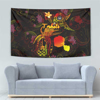 Tahiti French Polynesia Tapestry Octopus Plumeria Polynesian Tattoo DT02 - Polynesian Pride