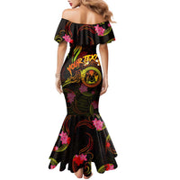 Cook Islands Family Matching Mermaid Dress and Hawaiian Shirt Octopus Plumeria Polynesian Tattoo DT02 - Polynesian Pride