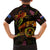 Cook Islands Family Matching Off Shoulder Maxi Dress and Hawaiian Shirt Octopus Plumeria Polynesian Tattoo