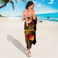 Cook Islands Sarong Octopus Plumeria Polynesian Tattoo