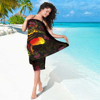 Cook Islands Sarong Octopus Plumeria Polynesian Tattoo