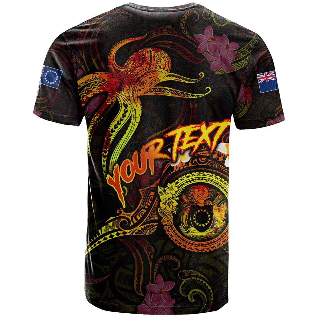 Cook Islands T Shirt Octopus Plumeria Polynesian Tattoo DT02 - Polynesian Pride