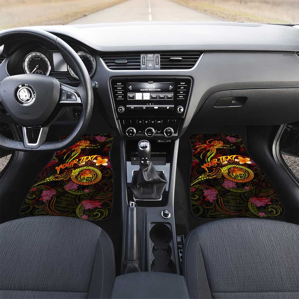 Nauru Car Mats Octopus Plumeria Polynesian Tattoo